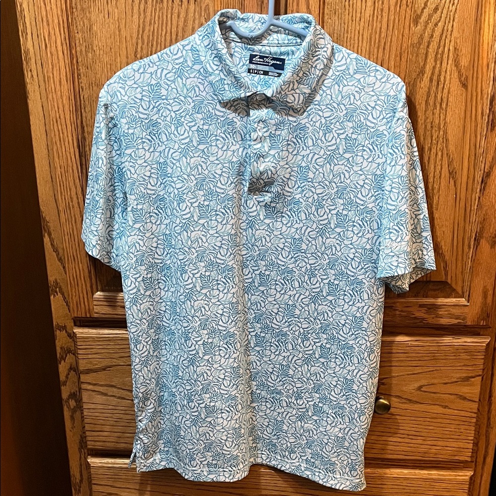 Hogan Blue and White Polo Shirt